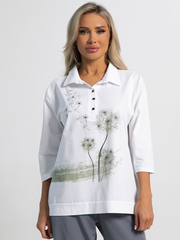 LT Collection Блуза 588271 Б15288-18М белый