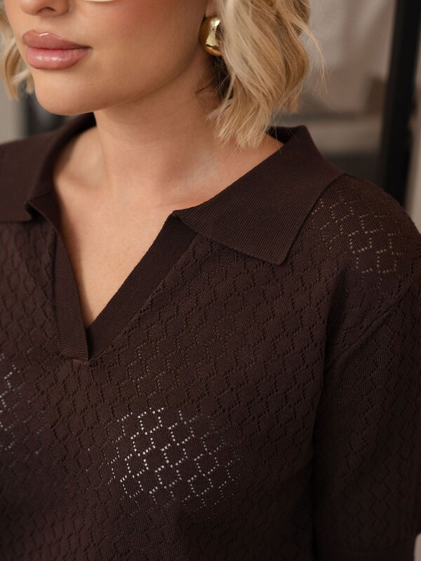 LT Collection Поло 588272 Б15277-7М коричневый