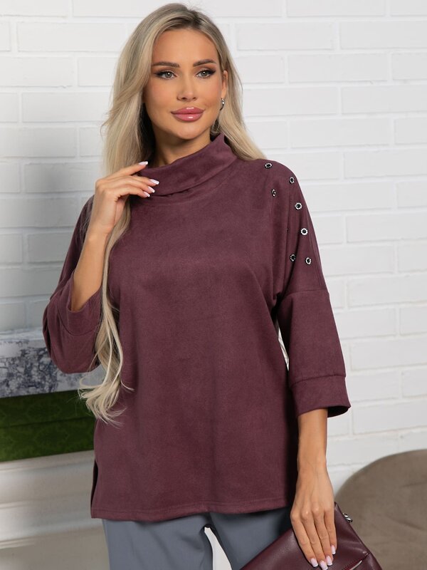 LT Collection Джемпер 588277 Б15465-4М фиолетовый