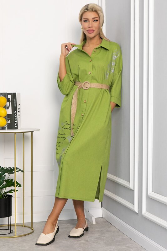 LT Collection Платье 588289 П15470-7М зеленый