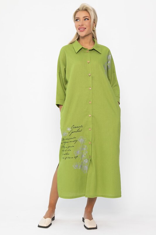 LT Collection Платье 588289 П15470-7М зеленый