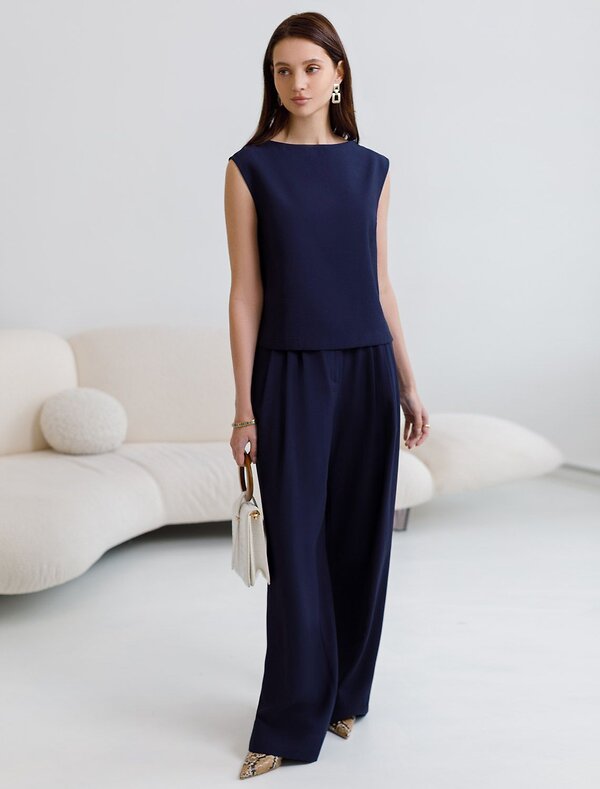 VILATTE Топ 588314 D23.079 темно-синий