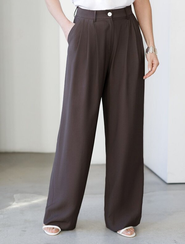 VILATTE Брюки 588316 D24.313 кофейный