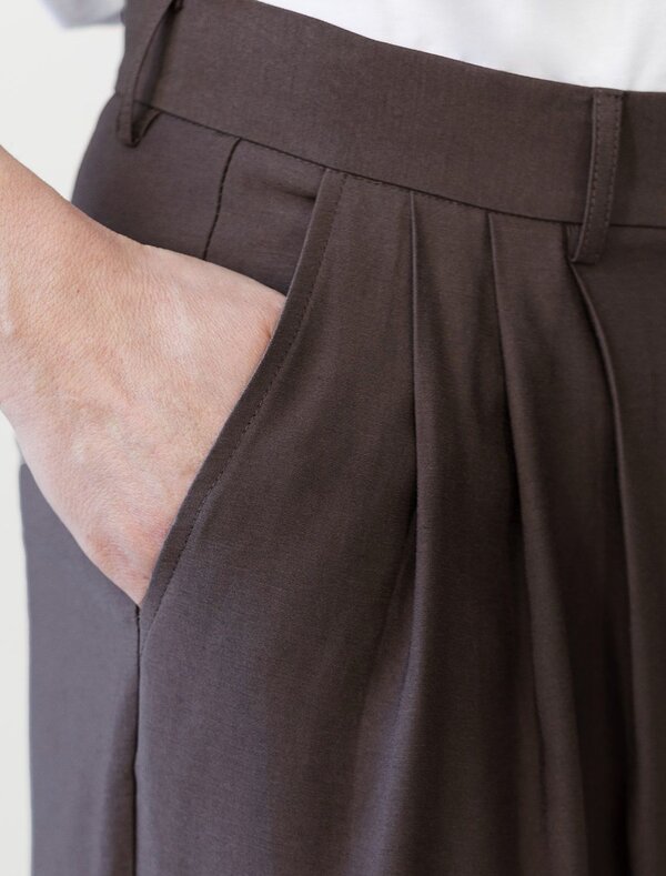 VILATTE Брюки 588316 D24.313 кофейный