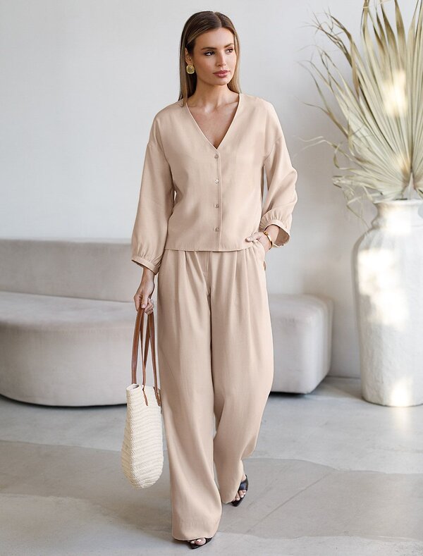 VILATTE Брюки 588318 D24.313 овсяный