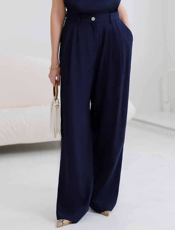 VILATTE Брюки 588319 D24.313 темно-синий