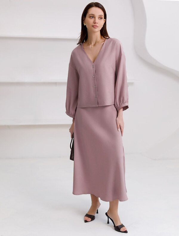 VILATTE Юбка 588321 D26.208 зефирно-розовый