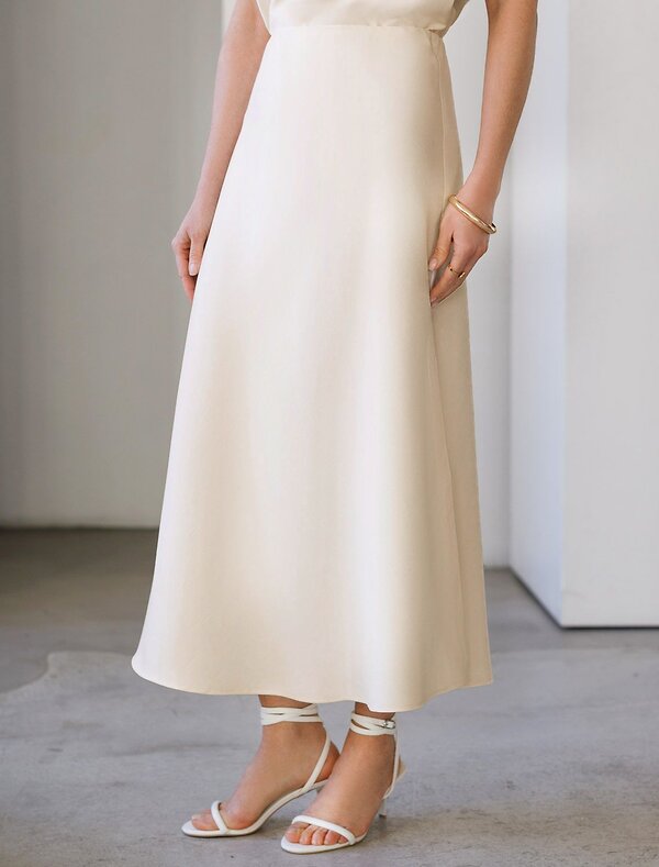 VILATTE Юбка 588323 D26.208 натуральный белый