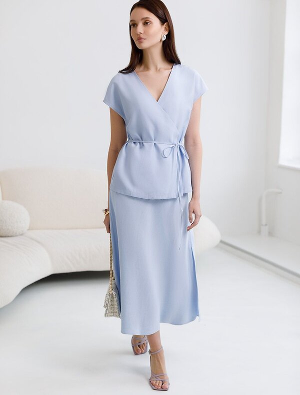 VILATTE Жилет 588326 D27.004 голубой