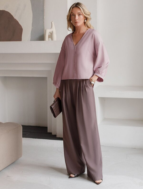 VILATTE Блузка 588333 D29.356 зефирно-розовый