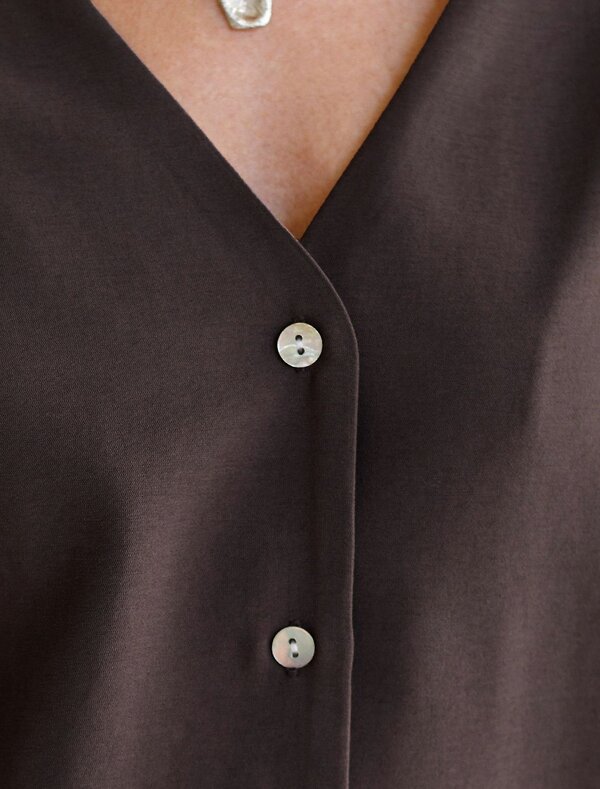 VILATTE Блузка 588334 D29.356 кофейный