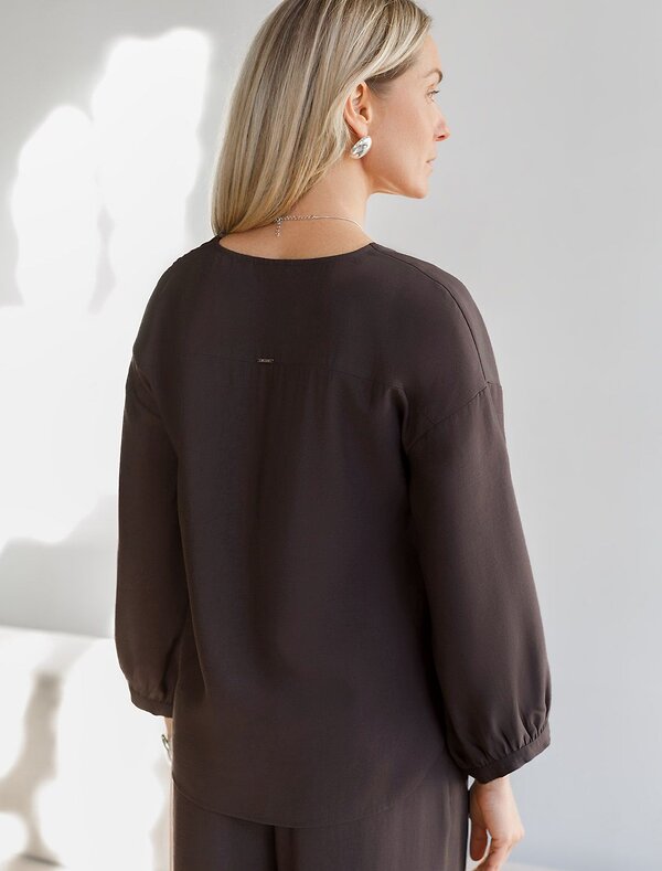 VILATTE Блузка 588334 D29.356 кофейный