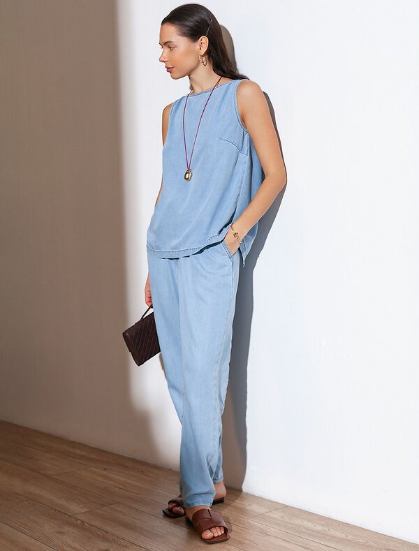 VILATTE Топ 588341 D53.000 светло-голубой