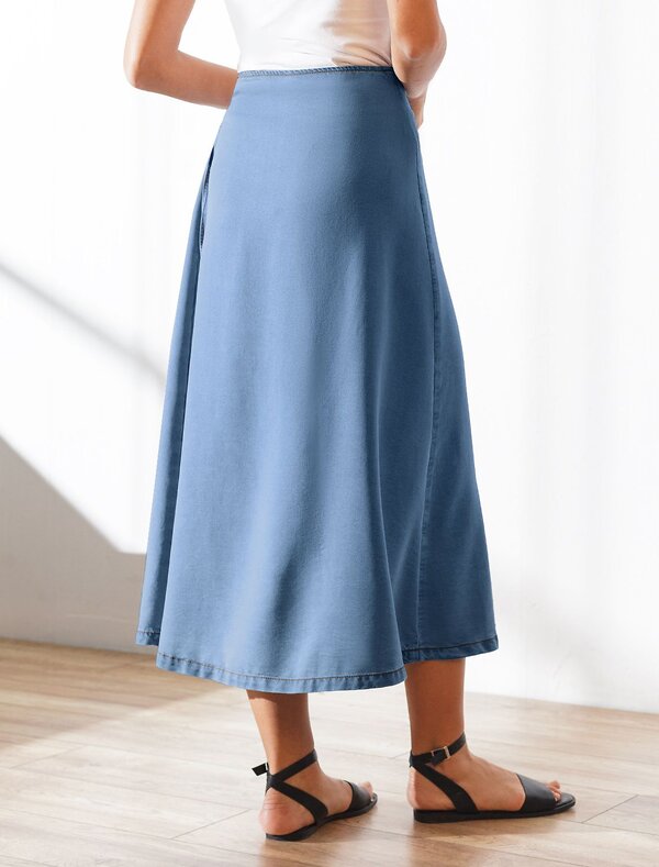 VILATTE Юбка 588347 D56.127 светло-синий