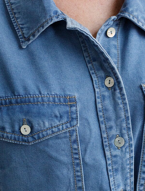 VILATTE Блузка 588351 D59.020 светло-синий