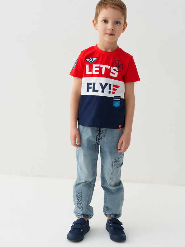 PLAYTODAY Фуфайка 588355 12612035 тёмно-синий,красный