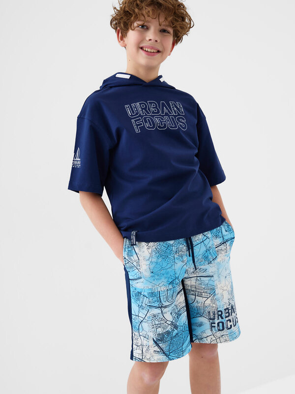 PLAYTODAY Шорты 588450 12611446 тёмно-синий,белый,голубой