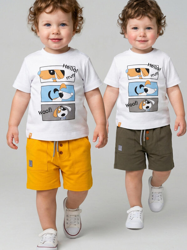 PLAYTODAY Шорты 588472 12613018 оранжевый, темно-зеленый