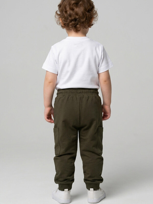 PLAYTODAY Брюки 588474 12613028 темно-зеленый,светло-зеленый