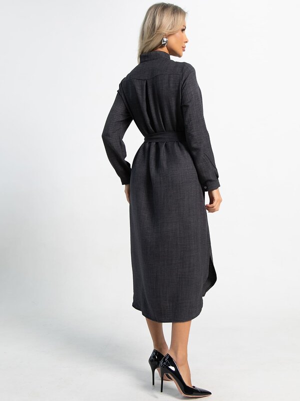 LT Collection Платье-рубашка 588483 П15482-10М черный