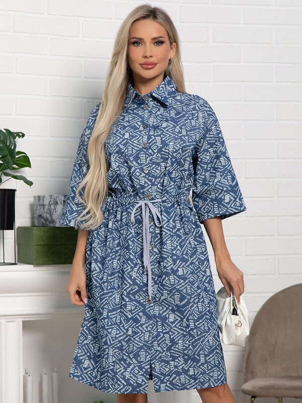 LT Collection Платье 588490 П15450-4М синий