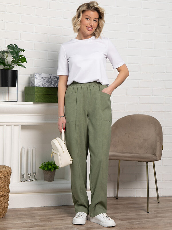 LT Collection Брюки 588496 Б15256-19М оливковый