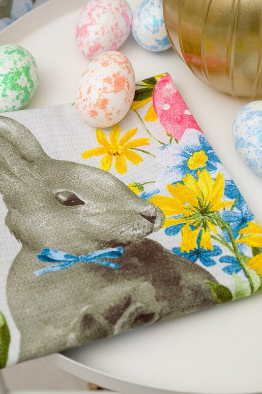 Натали Полотенце 588511 Полотенце подготовка к Пасхе серый