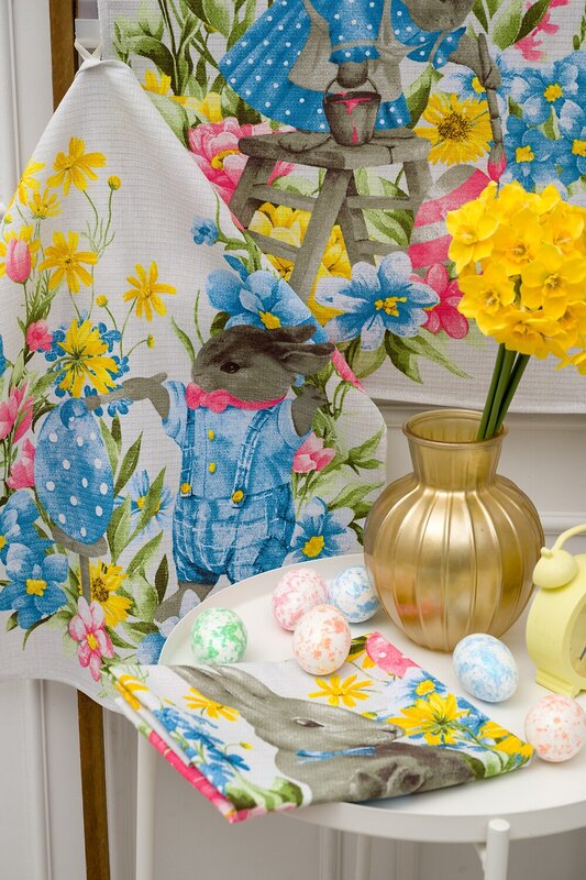 Натали Полотенце 588511 Полотенце подготовка к Пасхе серый