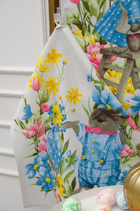 Натали Полотенце 588511 Полотенце подготовка к Пасхе серый