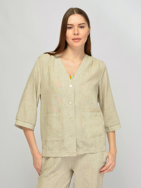 VISERDI Жакет 588704 10422-срз 6561015 бежевый