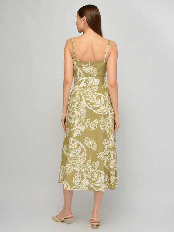 VISERDI Платье 588708 10435-лсх 4561690 бело-зеленый