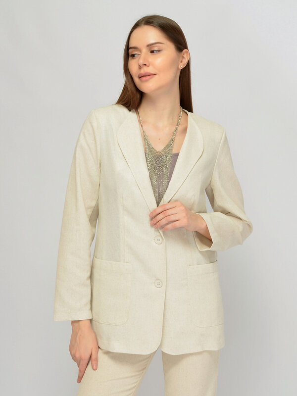 VISERDI Жакет 588719 10461-нтс 6561350 натуральный