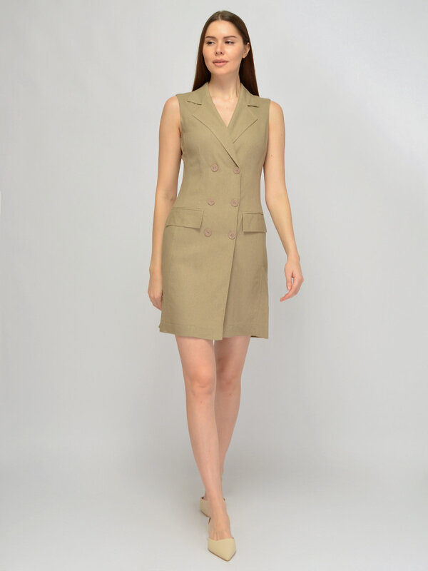 VISERDI Платье 588720 10009-беж 4561540 бежевый