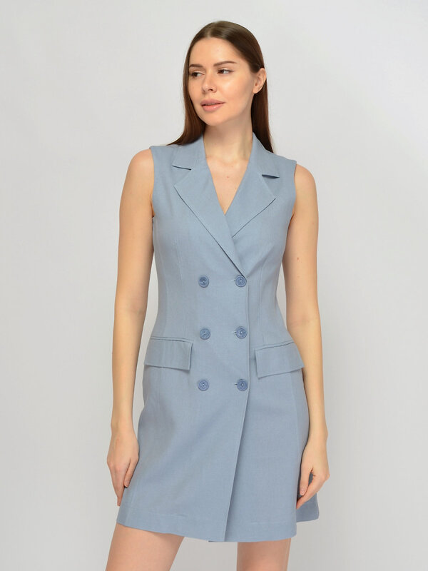 VISERDI Платье 588721 10009-джс 4561540 джинсовый