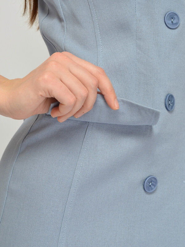 VISERDI Платье 588721 10009-джс 4561540 джинсовый