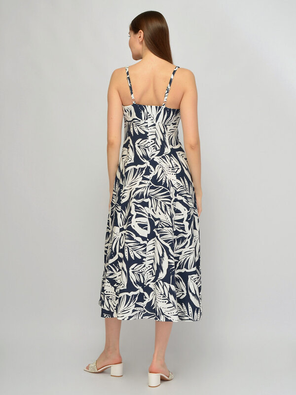 VISERDI Платье 588723 10467-сбц 4561535 бело-синий