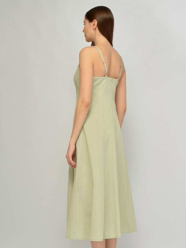 VISERDI Платье 588724 10467-сжт 4561535 оливковый