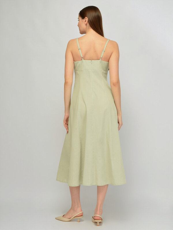 VISERDI Платье 588724 10467-сжт 4561535 оливковый