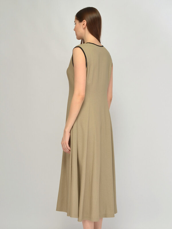 VISERDI Платье 588725 10468-беж 4561675 бежевый, черный