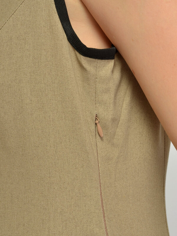 VISERDI Платье 588725 10468-беж 4561675 бежевый, черный