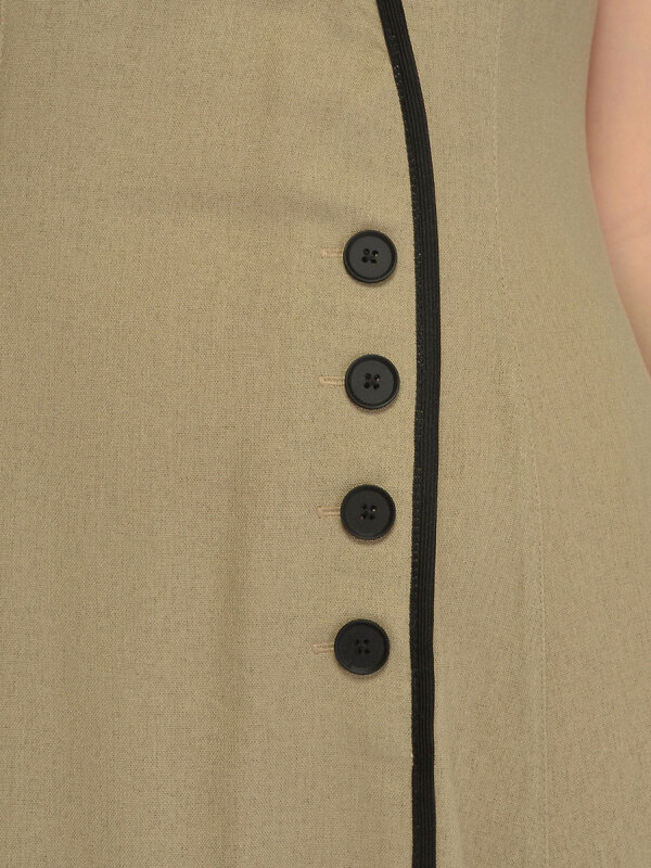 VISERDI Платье 588725 10468-беж 4561675 бежевый, черный