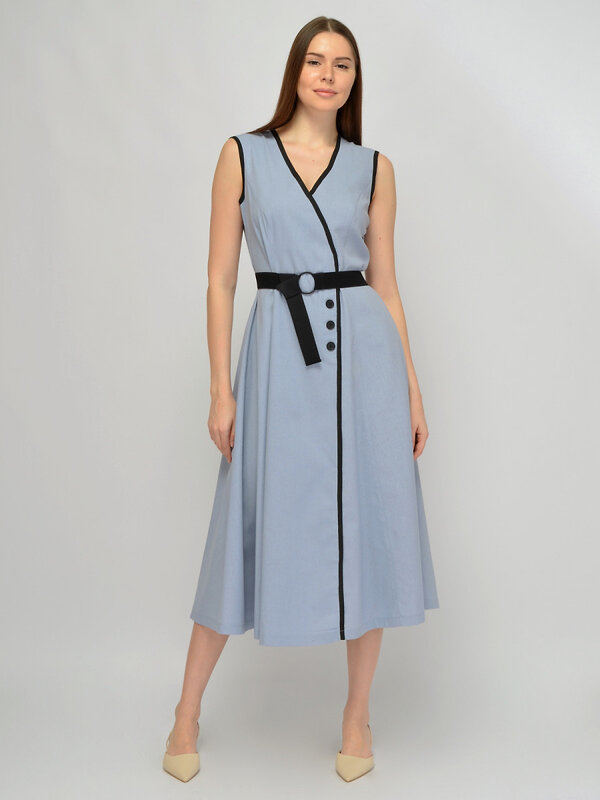 VISERDI Платье 588726 10468-джс 4561675 Джинсовый,черный