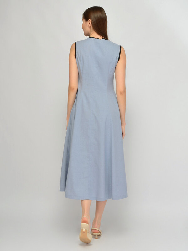 VISERDI Платье 588726 10468-джс 4561675 Джинсовый,черный