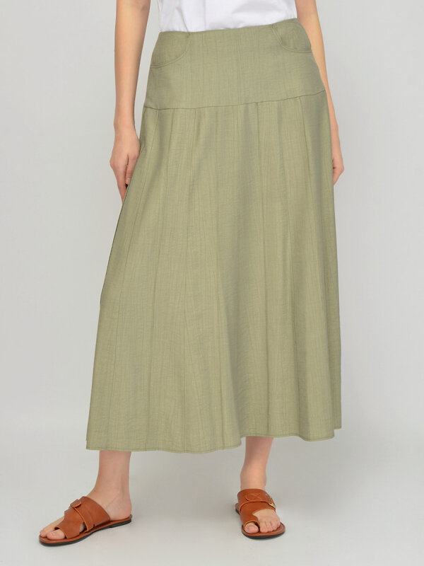 VISERDI Юбка 588728 10472-олв 9561005 оливковый