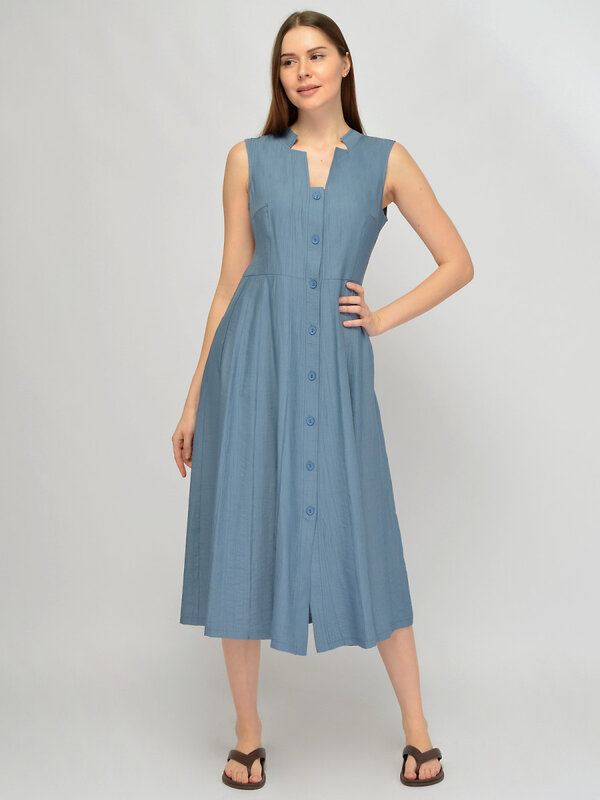 VISERDI Платье 588729 10473-джс 4561110 джинсовый