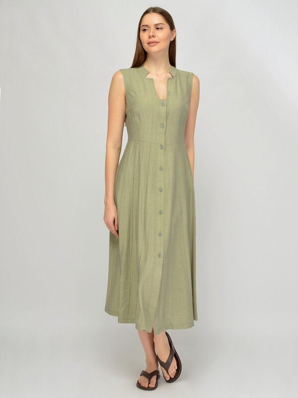 VISERDI Платье 588730 10473-олв 4561110 оливковый