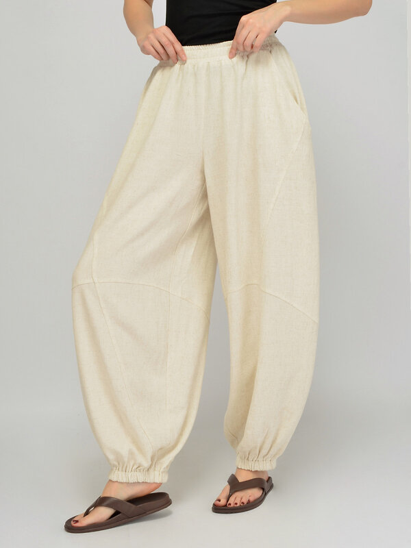 VISERDI Брюки 588734 10475-нат 8561150 бежевый