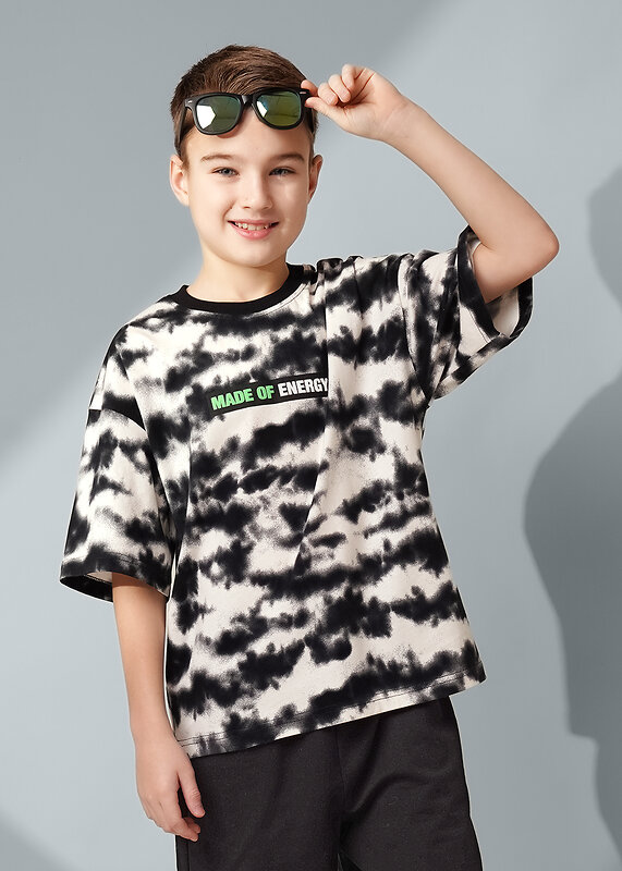 CLEVER Футболка 588743 867363/14кдн_п чёрный/молочный