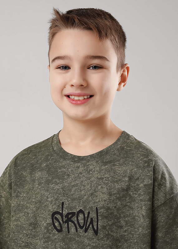 CLEVER Футболка 588744 867381/14ккн_п хаки/серый