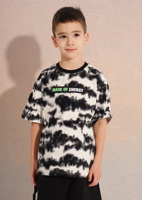 CLEVER Футболка 588754 867361/14кдн_п чёрный/молочный